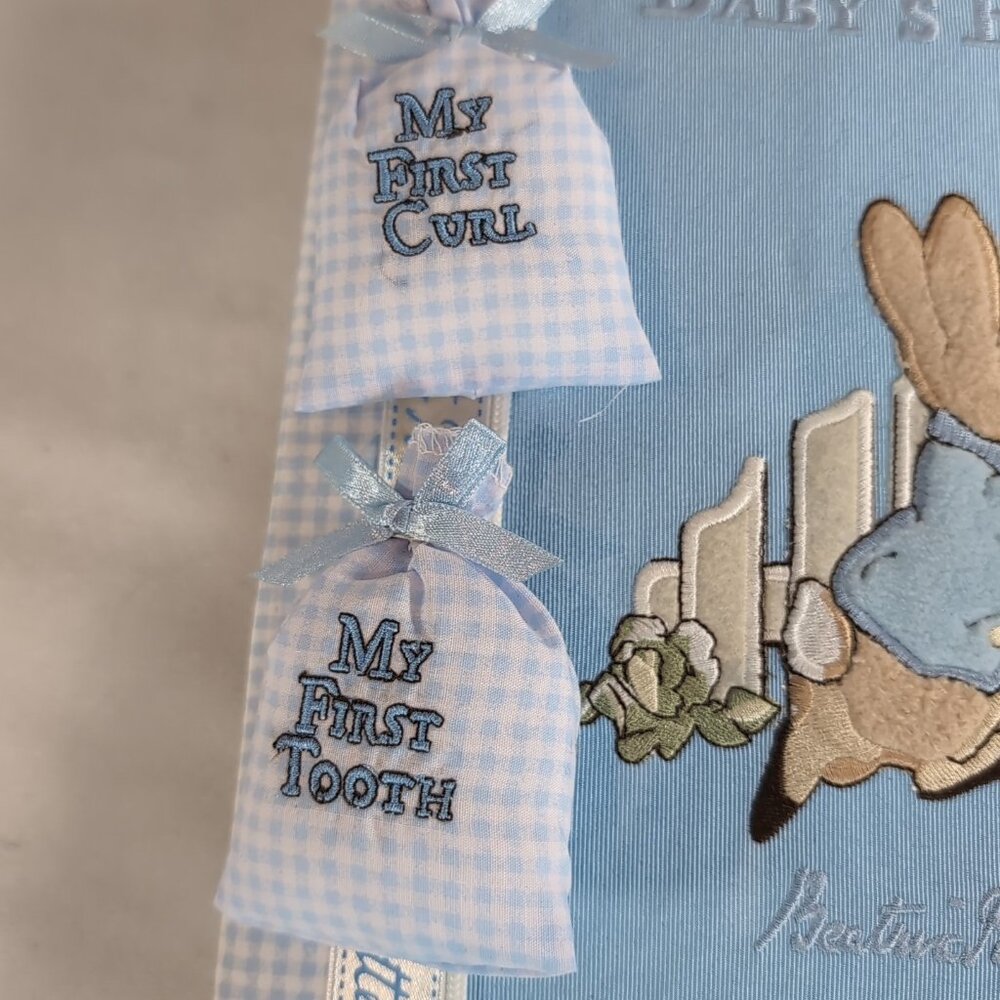 Beatrix Potter Photo Album Rabbit Baby's Blue 160 4"x6" Tooth Curl Pouch 2004 - Picture 4 of 9